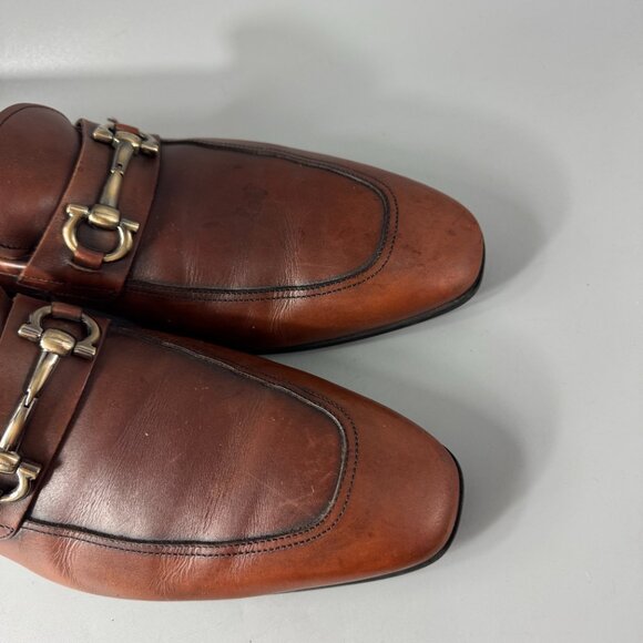 Salvatore Ferragamo Brown Leather Loafers main image 6